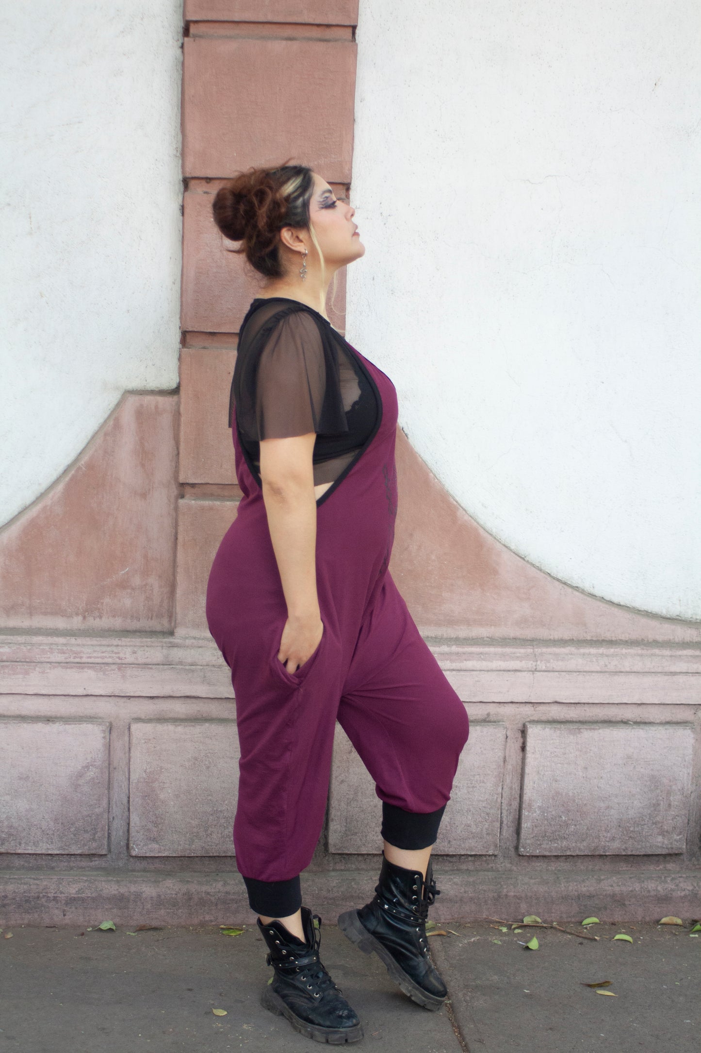 Jumspsuite enterizo vino