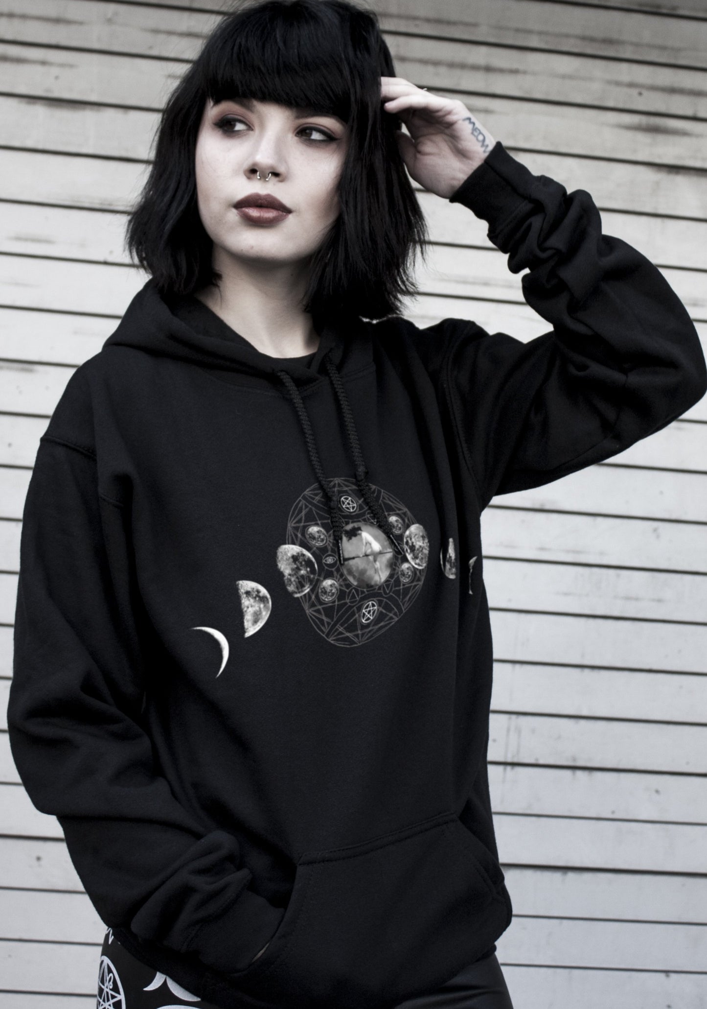 sudadera fases de la luna bruja