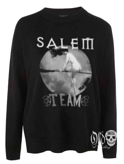 sudadera bruja luna salem team pentagrama witches