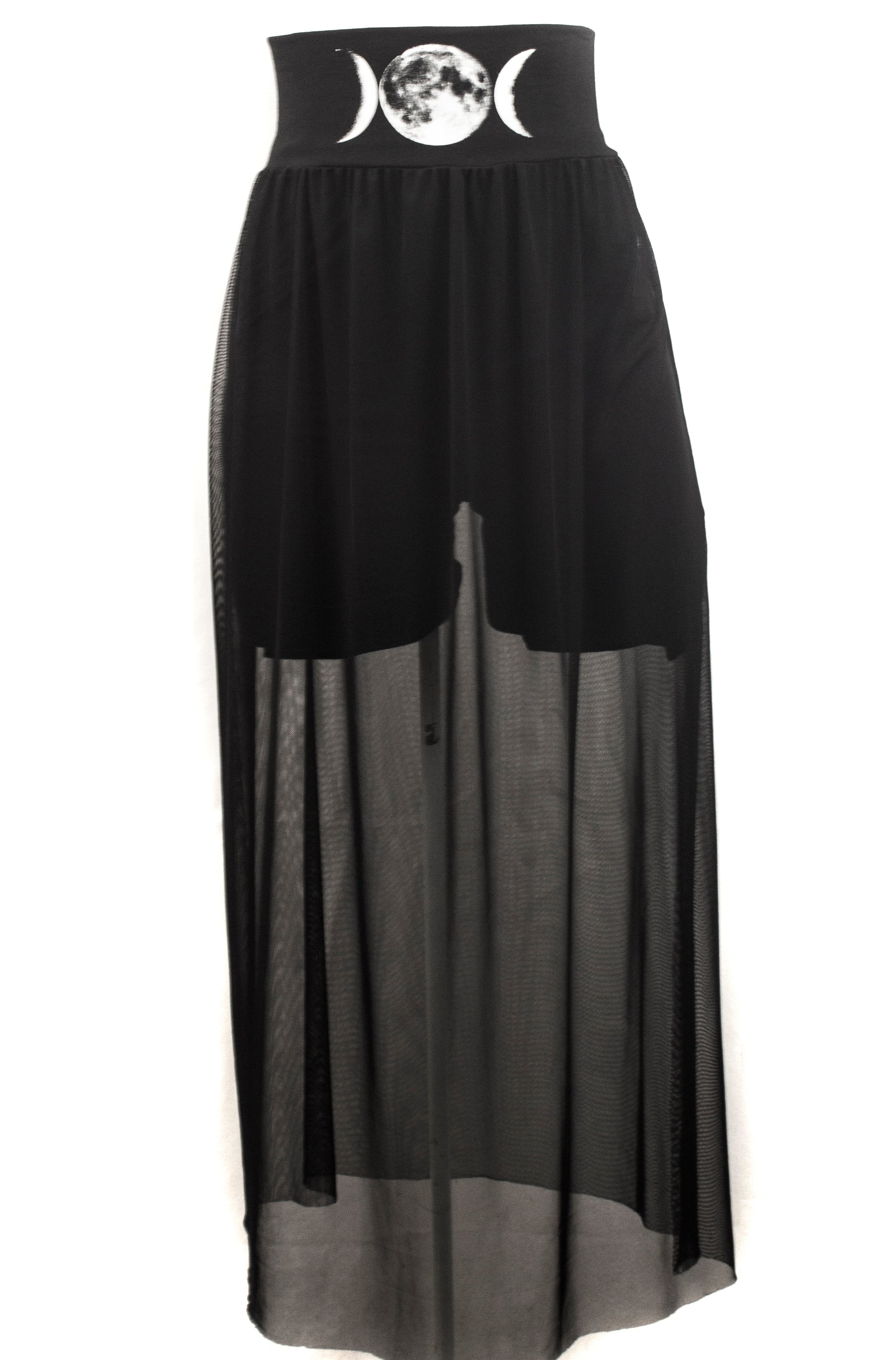 Falda luna mesh transparente bruja
