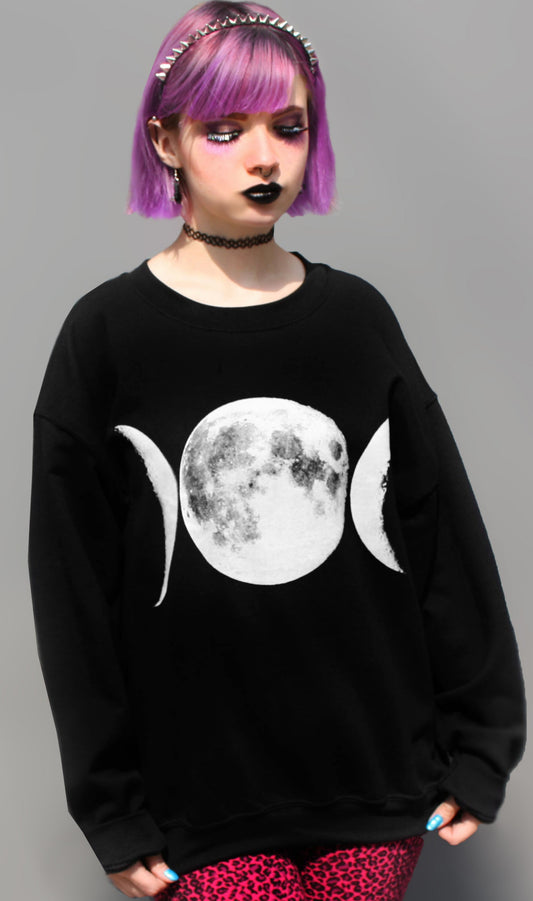 Sudadera luna wicca moon triple diosa fases de la luna