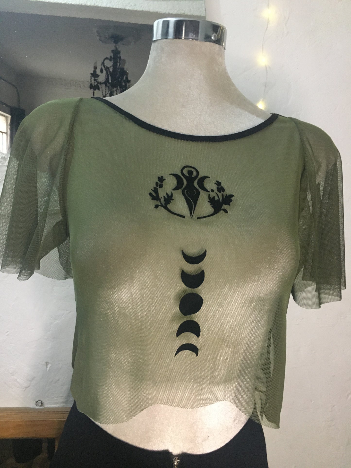 Croptop Diosa verde