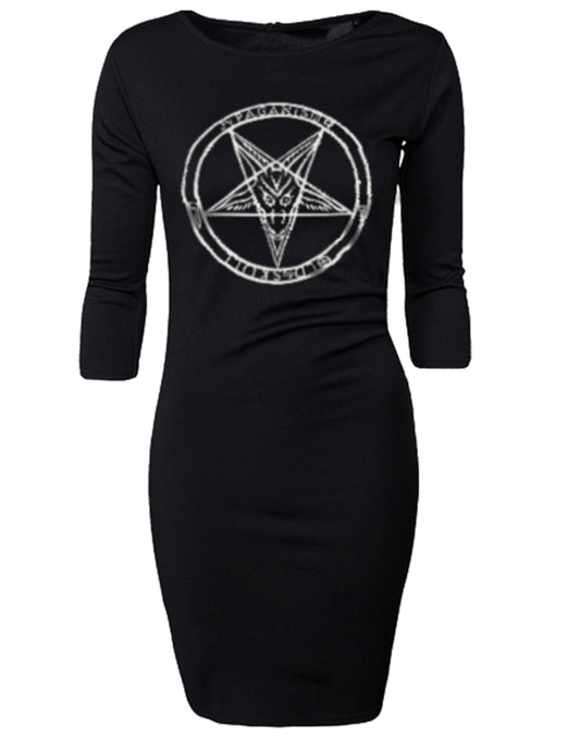 Vestido Manga 3/4 - Baphomet 2