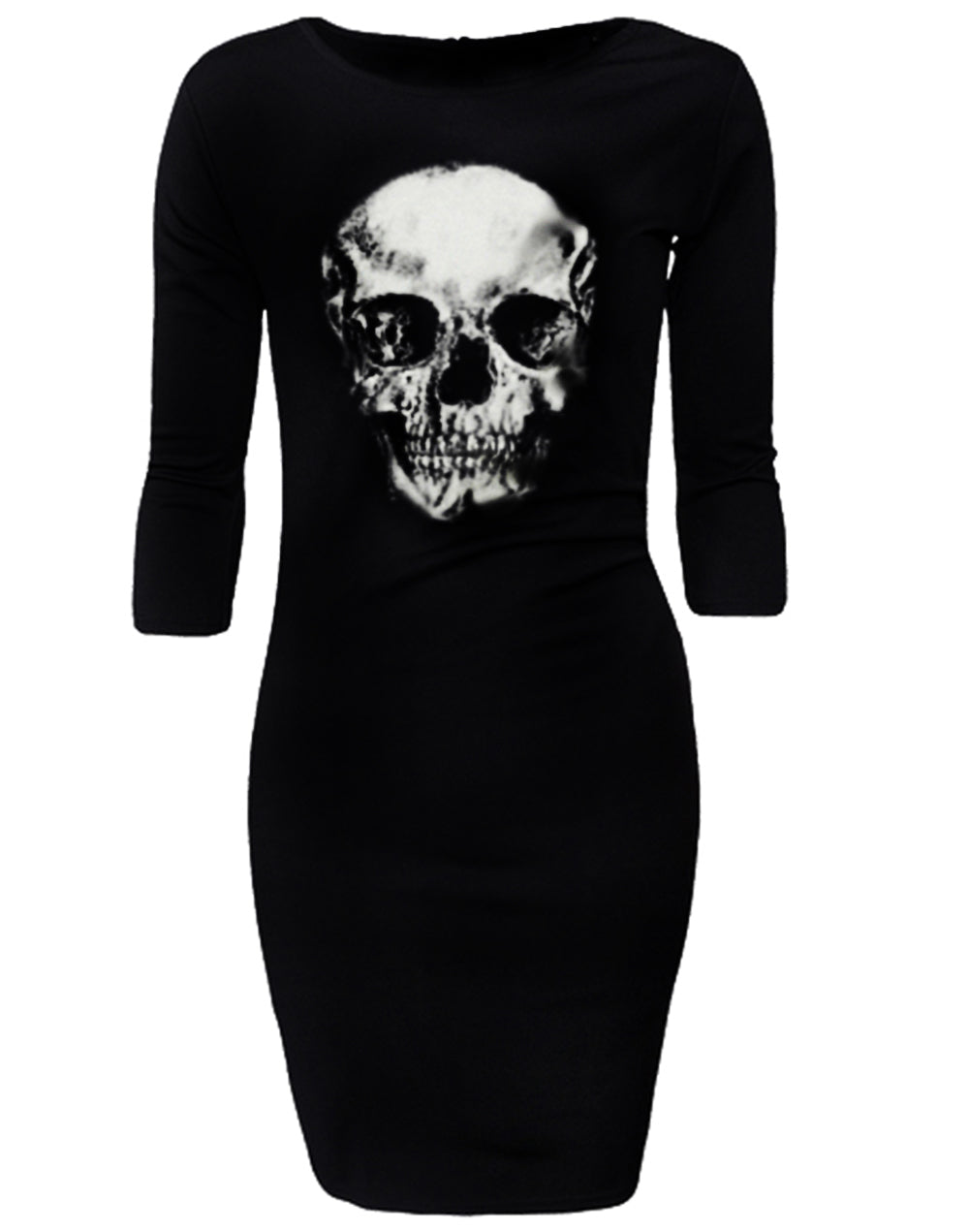 Vestido Manga 3/4 - Human Skull