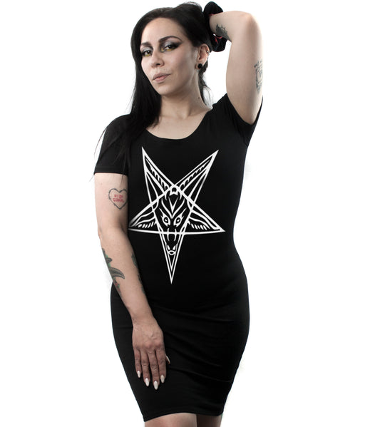 Vestido Manga Corta - Baphomet 1