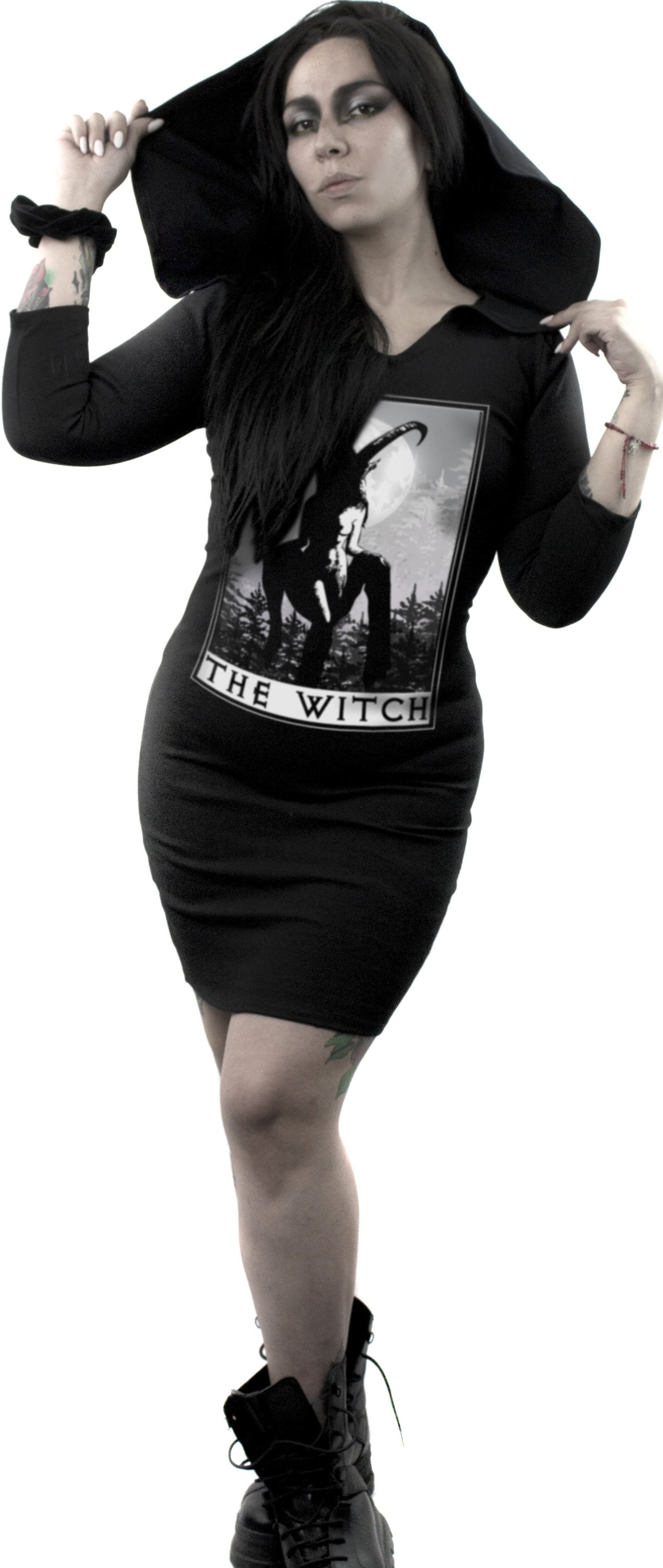 Vestido Capucha Manga Larga - The Witch Tarot