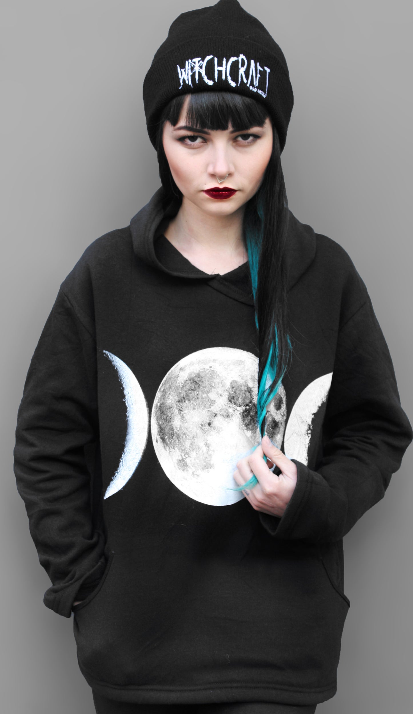 Sudadera larga Wicca Moon