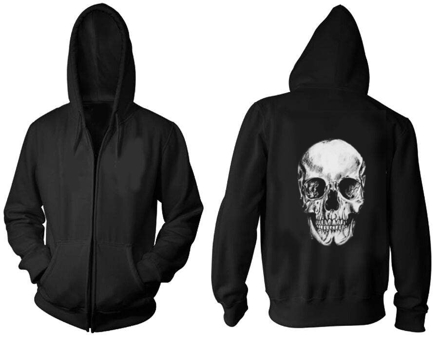 Sudadera Cierre Human Skull