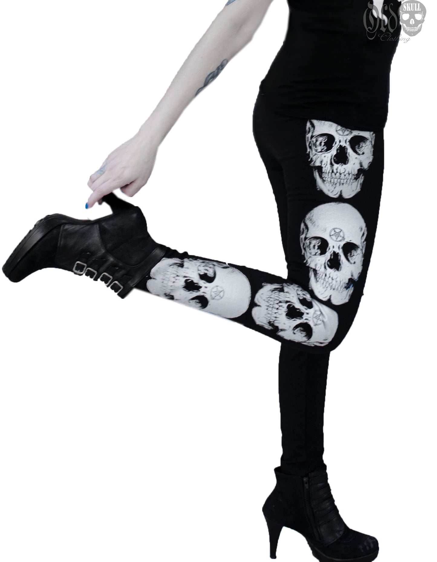 Leggings Human Skull 2