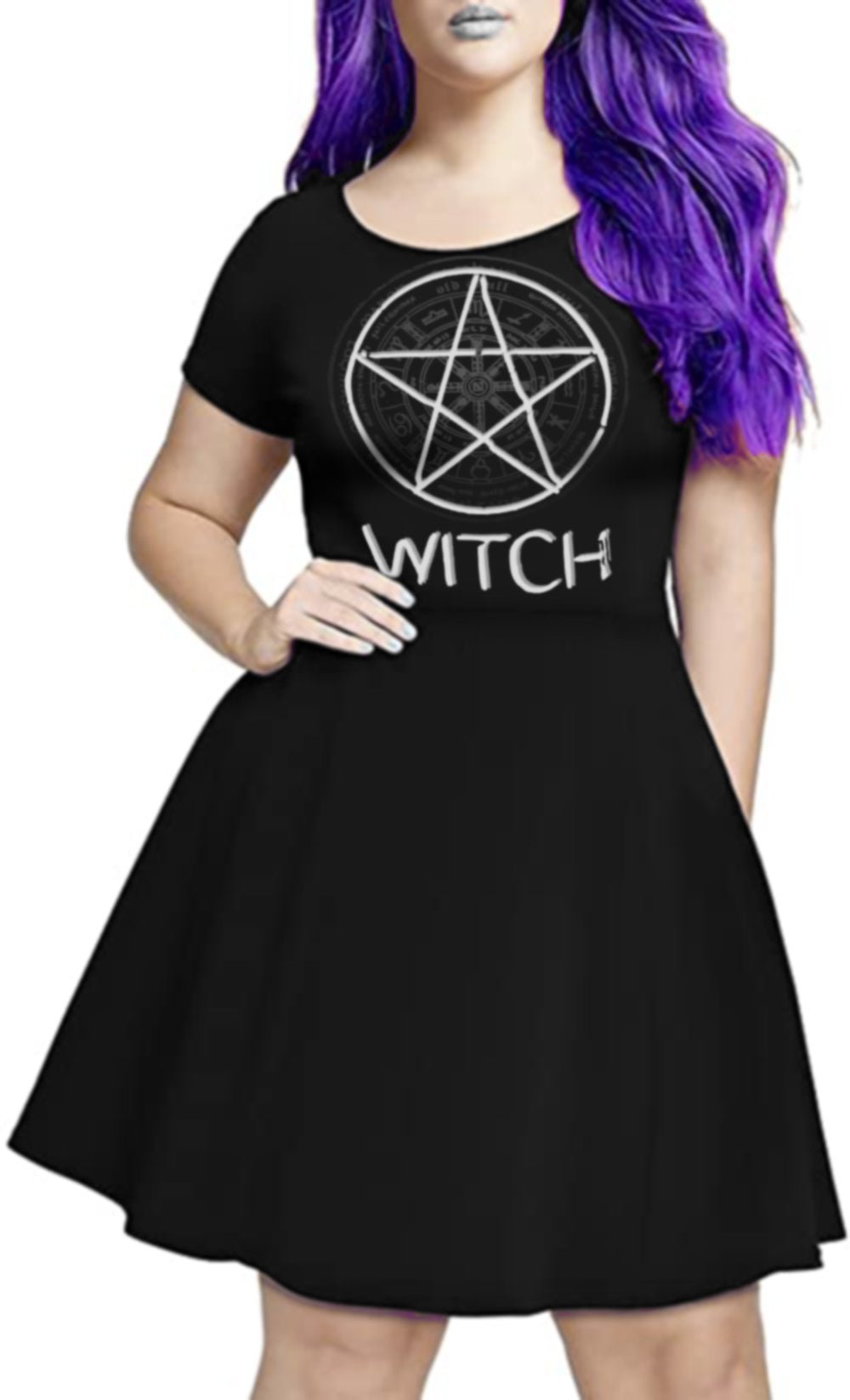 Vestido Skater Witch Pentagrama