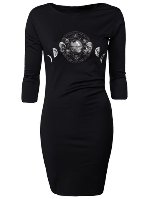 Vestido Manga 3/4 - Moon Phases