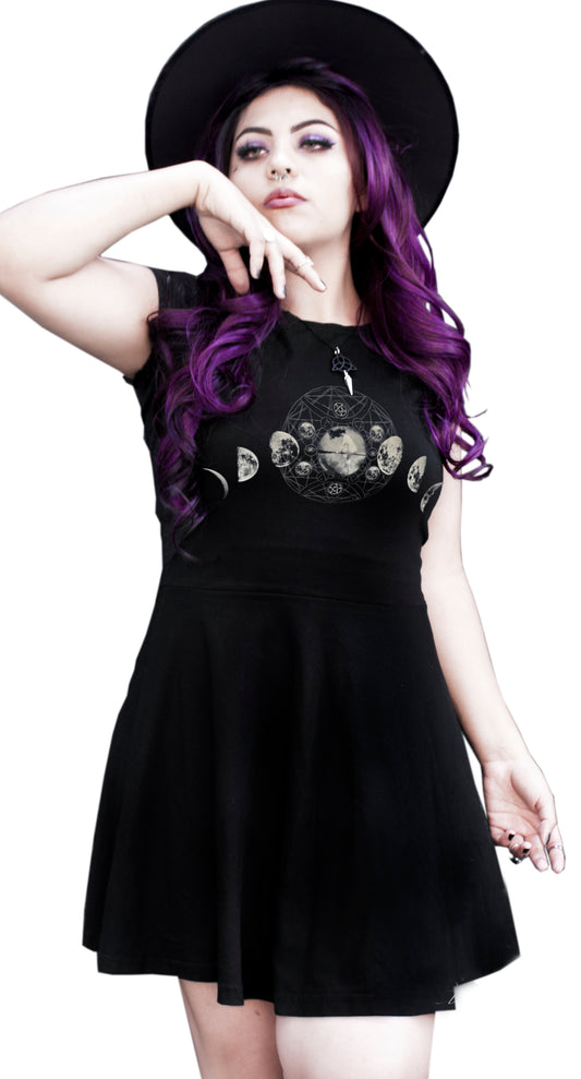 Vestido Skater Moon Phases