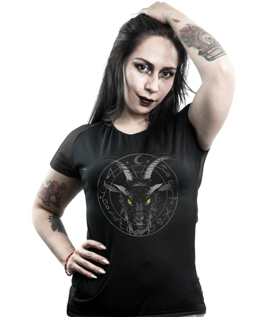 Blusa Black Phillip (con transparencia)